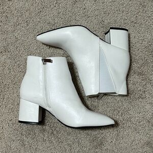 Women’s White Booties